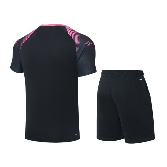 Комплект мужской шорты с футболкой (черный) Li-NING AATS093-4
