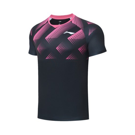 Комплект мужской шорты с футболкой (черный) Li-NING AATS093-4