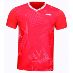 Комплект мужской шорты с футболкой (красный, черный) Li-NING AATT039-2