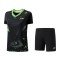 Комплект женский футболка с шортами (черный) Li-NING AATT040-4