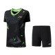 Комплект женский футболка с шортами (черный) Li-NING AATT040-4