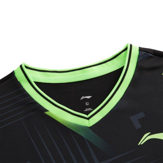 Комплект женский футболка с шортами (черный) Li-NING AATT040-4
