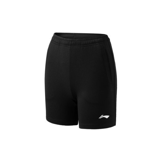 Комплект детский для бадминтона футболка и шорты (белый, черный) Li-NING AATT042-1