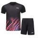 Комплект мужской шорты с футболкой (черный) Li-NING AATU031-1