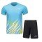 Комплект мужской шорты с футболкой (голубой/черный) Li-NING AATU031-3