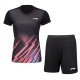 Комплект женский футболка с шортами (черный) Li-NING AATU032-1