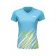 Комплект женский футболка с шортами (голубой/черный) Li-NING AATU032-3