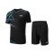 Комплект мужской шорты с футболкой (черный) Li-NING AATU051-1