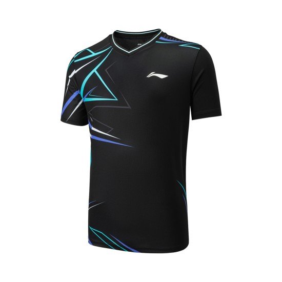 Комплект мужской шорты с футболкой (черный) Li-NING AATU051-1