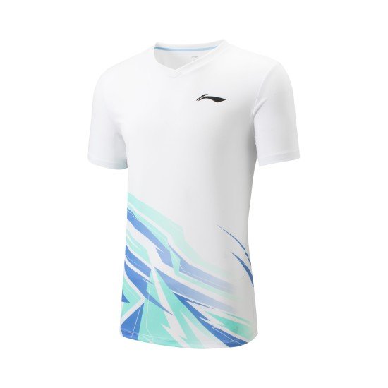 Комплект мужской шорты с футболкой (белый/черный) Li-NING AATV013-2