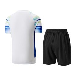 Комплект детский для бадминтона футболка и шорты (белый, черный) Li-NING AATW036-2
