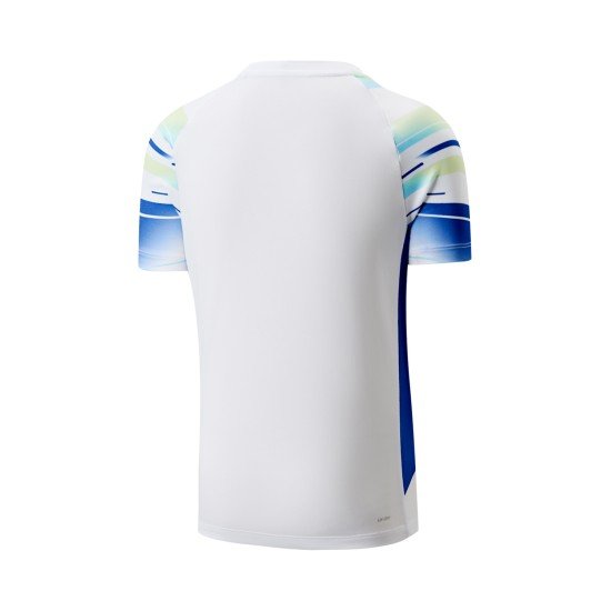 Комплект детский для бадминтона футболка и шорты (белый, черный) Li-NING AATW036-2