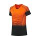 Футболка женская для бадминтона нац. сборная (оранжевая) Li-NING AAYP142-2
