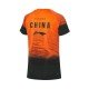 Футболка женская для бадминтона нац. сборная (оранжевая) Li-NING AAYP142-2