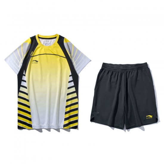 Комплект мужской шорты с 2-мя футболками (Памятный 10 лет) Li-NING AQCP003-1