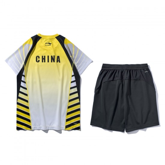 Комплект мужской шорты с 2-мя футболками (Памятный 10 лет) Li-NING AQCP003-1